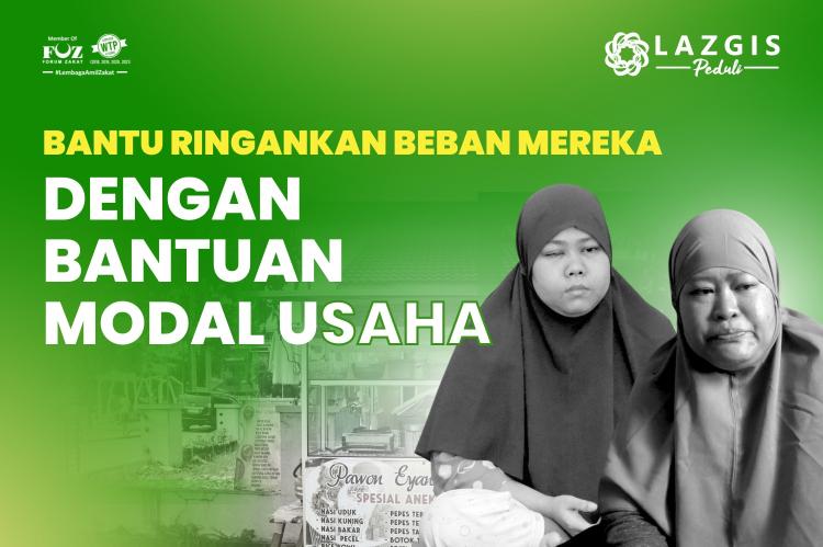 Banner program Bantu Modal Usaha untuk Tuna Netra