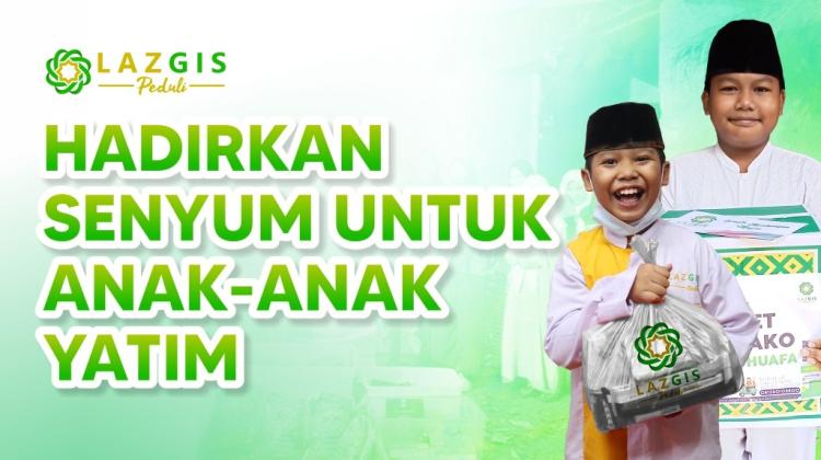 Banner program Bantu Cukupi Kehidupan Para Yatim Duafa