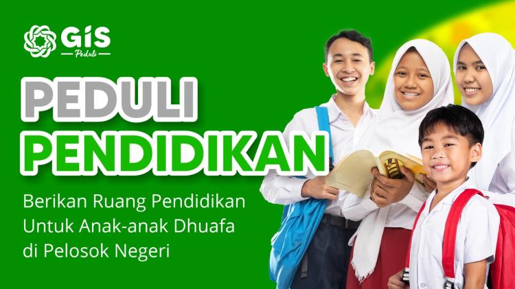 Banner program RUANG PENDIDIKAN UNTUK ANAK KURANG MAMPU DI PELOSOK NEGERI