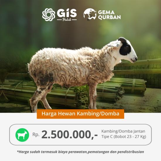 Banner program QURBAN KAMBING UNTUK DUAFA PELOSOK NEGERI TIPE C