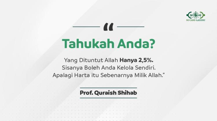 Banner program Zakat untuk Kesejahteraan-Kemandirian Umat