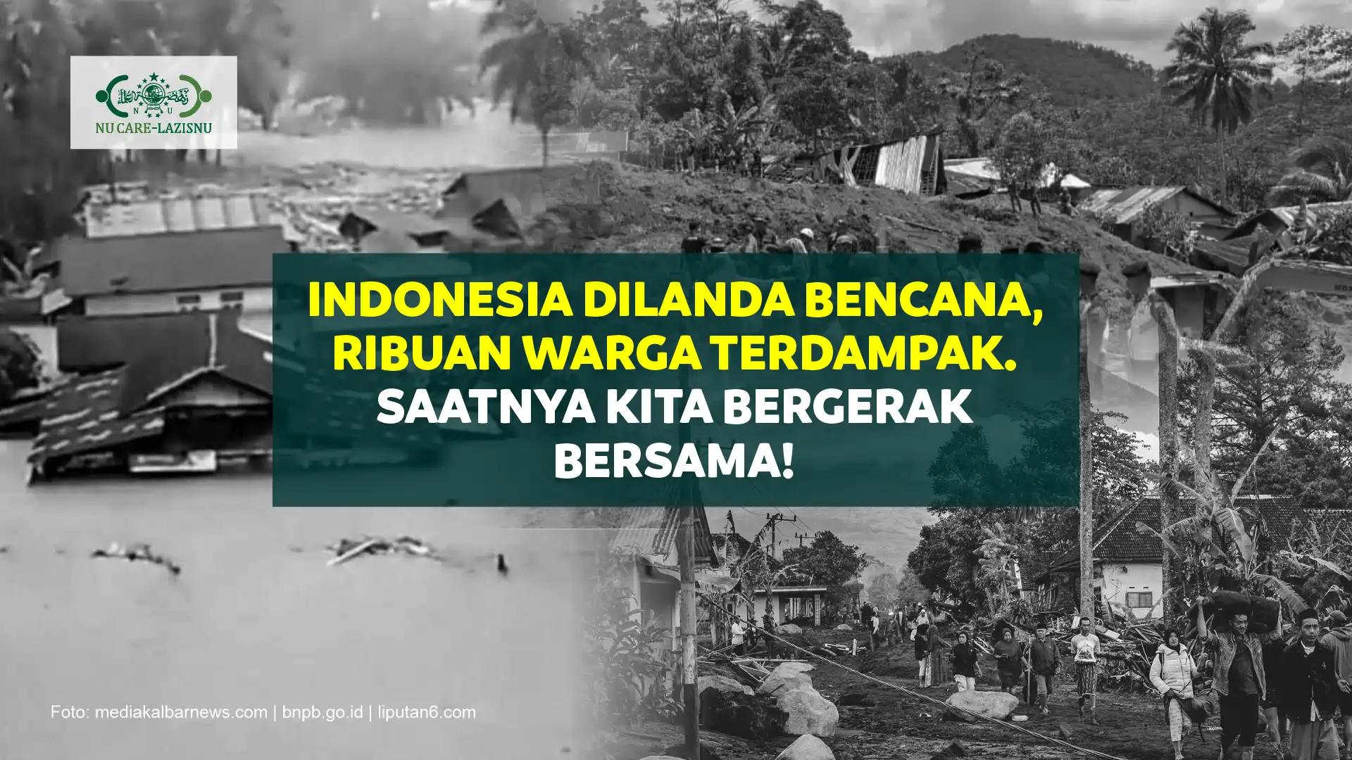 Banner program Bantu Warga Terdampak Bencana di Indonesia
