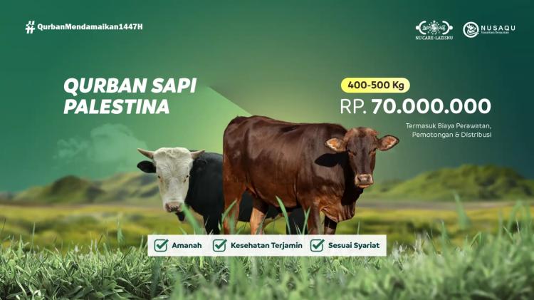 Gambar banner Sapi Palestina