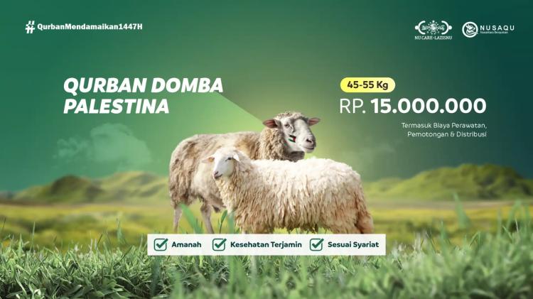 Banner program Domba Palestina