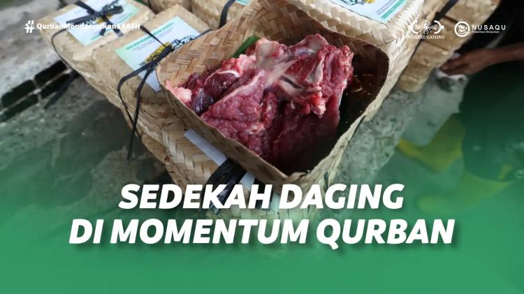 Gambar banner Sedekah Daging di Momentum Qurban