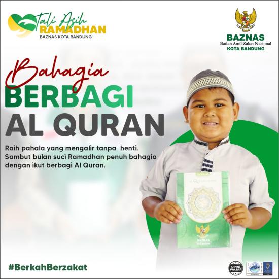 Banner program Bahagia Berbagi Al-Quran