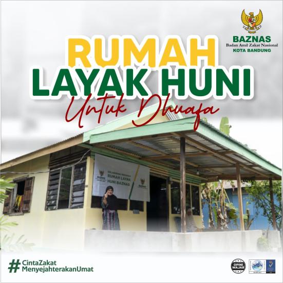 Banner program Rumah Layak Huni Untuk Dhuafa