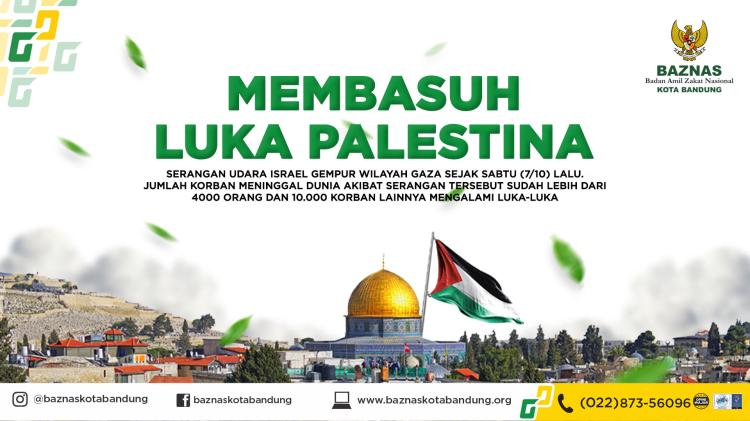 Banner program Membasuh Luka Palestina