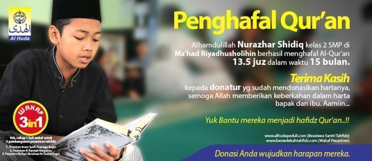 Gambar banner Hanya 100ribu, Anda Sudah Menjadi Orangtua Asuh 21 Santri Gambar banner Hanya 100ribu, Anda Sudah Menjadi Orangtua Asuh 21 Santri