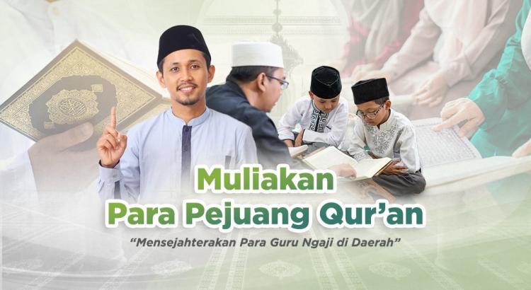 Banner program Muliakan Para Pejuang Quran