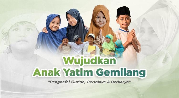 Banner program Wujudkan Anak Yatim Gemilang