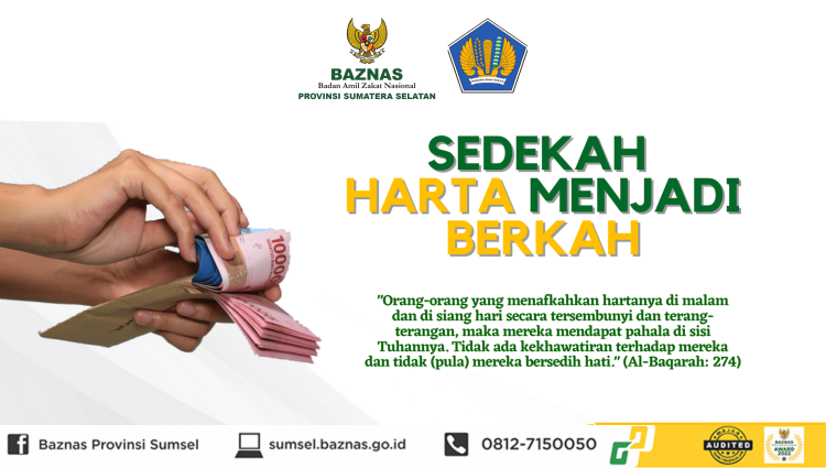 Banner program Sedekah Harta Menjadi Berkah