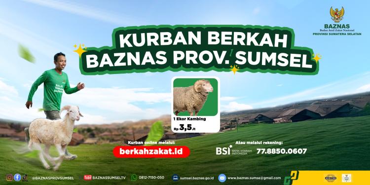 Gambar banner KURBAN BERKAH BAZNAS SUMSEL