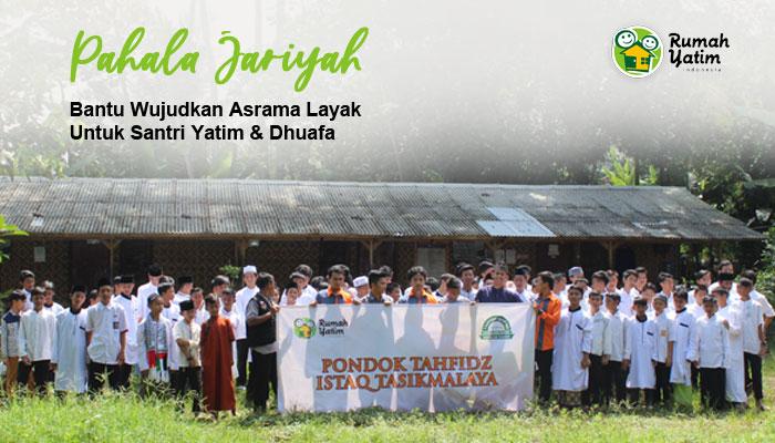Gambar banner Wakaf Pembangunan Asrama Santri Yatim dan Dhuafa