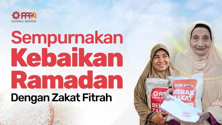 Gambar banner Sempurnakan Ramadan dengan Tunaikan Zakat Fitrah