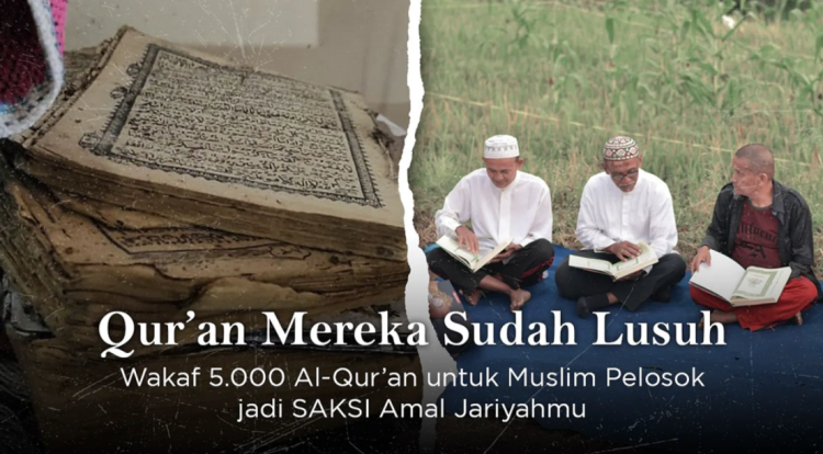 Gambar banner Sedekah Mushaf Al Quran untuk Pelosok Nusantara