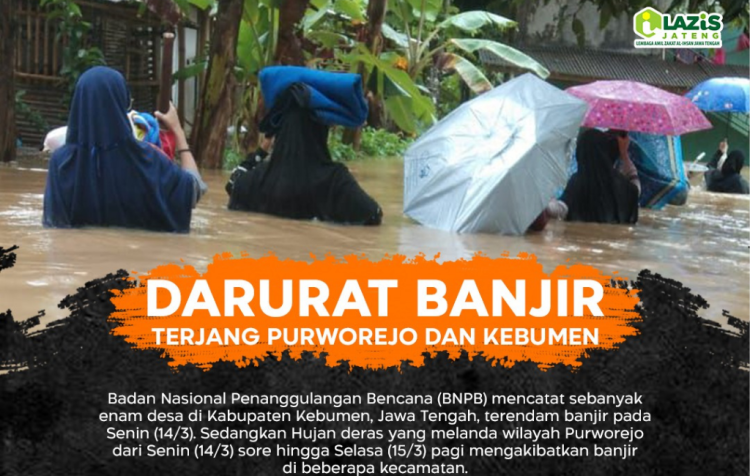 Gambar banner Darurat, Banjir Terjang Purworejo dan Kebumen 