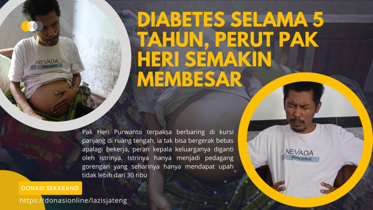 Gambar banner Perut Pak Heri Kian Hari Kian Membesar Karena Diabetes, Cuci Darah Tidak Membantu Banyak Gambar banner Perut Pak Heri Kian Hari Kian Membesar Karena Diabetes, Cuci Darah Tidak Membantu Banyak