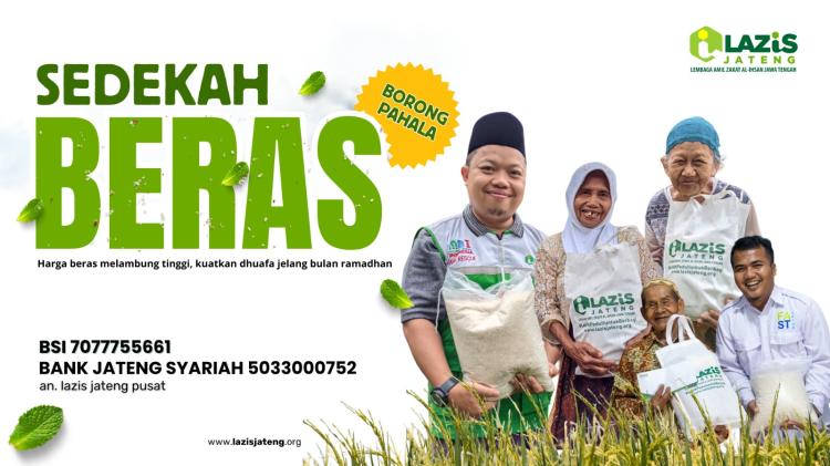 Gambar banner Sedekah Beras untuk Keluarga Dhuafa 