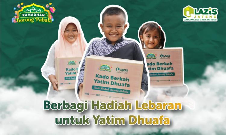 Banner program Berbagi Hadiah Lebaran untuk Yatim Dhuafa