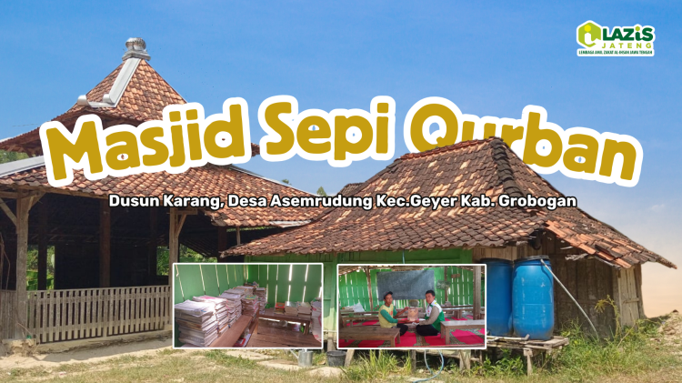 Banner program Berqurban untuk masjid pelosok sepi qurban