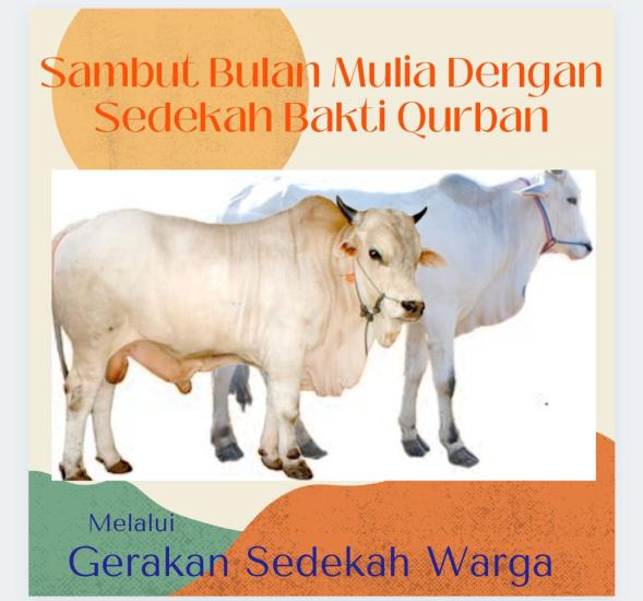 Gambar banner Sedekah bakti qurban di bulan Mulia Gambar banner Sedekah bakti qurban di bulan Mulia