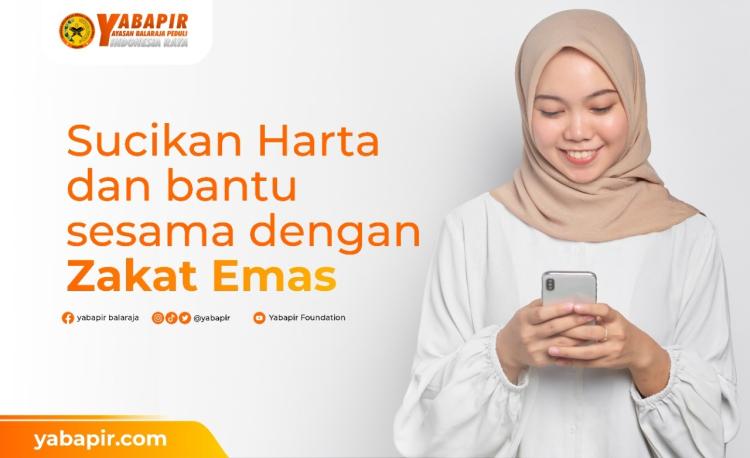 Banner program Zakat Emas, Perak dan Uang