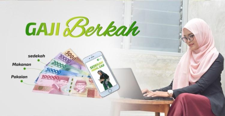 Banner program Mari Berbagi Sedekah agar Gaji Berkah