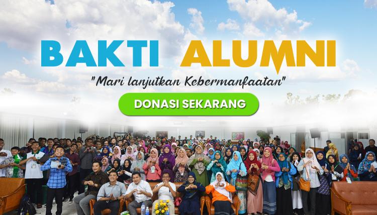 Banner program Donasi Alumni Melanjutkan Kebermanfatan