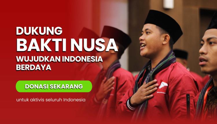 Banner program Dukung BAKTI NUSA Mewujudkan Indonesia Berdaya
