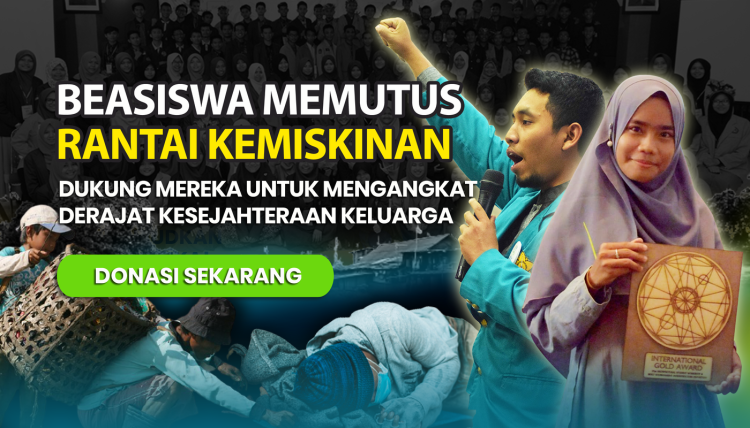 Banner program Beasiswa Memutus Rantai Kemiskinan