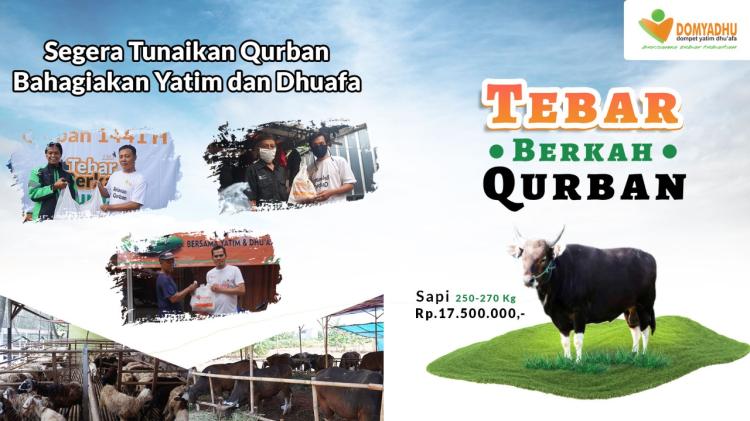 Gambar banner TEBAR BERKAH QURBAN UNTUK YATIM DAN DHUAFA Gambar banner TEBAR BERKAH QURBAN UNTUK YATIM DAN DHUAFA