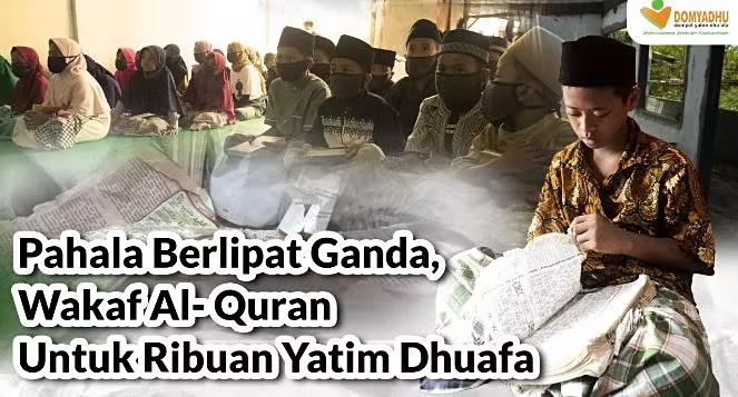 Gambar banner Wakaf Al Quran untuk 10.000 Yatim dan Dhuafa Gambar banner Wakaf Al Quran untuk 10.000 Yatim dan Dhuafa