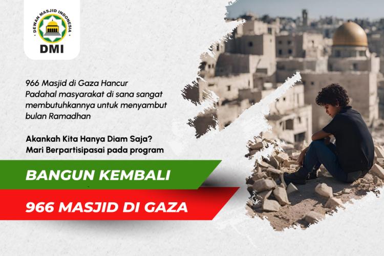 Gambar banner Bantu Bangun Kembali 966 Masjid Di Gaza Gambar banner Bantu Bangun Kembali 966 Masjid Di Gaza