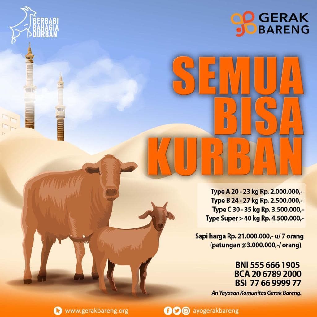 Gambar banner KURBAN BARENG Gambar banner KURBAN BARENG