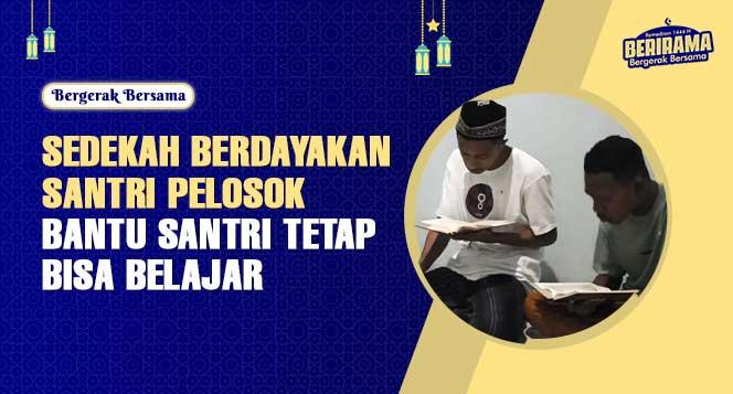 Banner program BergerakBersama Hadirkan Al-Quran Layak Bagi Santri Pelosok