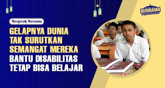 Banner program BergerakBersama Disabilitas dengan Al-Quran Braille