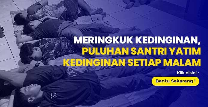 Banner program Hadirkan Kehangatan untuk Santri Yatim Pelosok