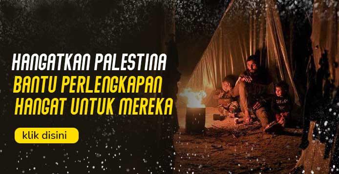 Banner program Hangatkan Palestina di Musim Dingin