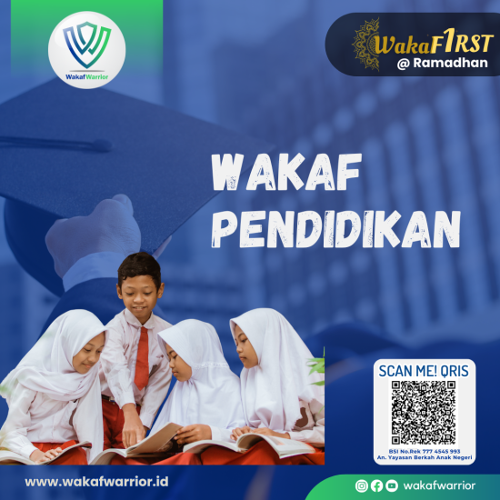 Banner program Wakaf Pendidikan