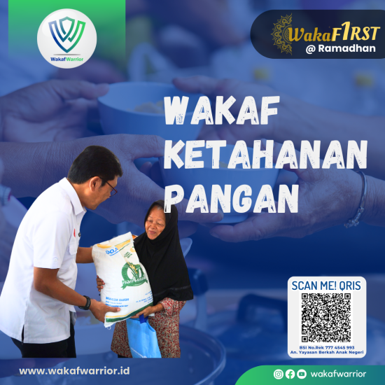 Banner program Wakaf ketahanan Pangan