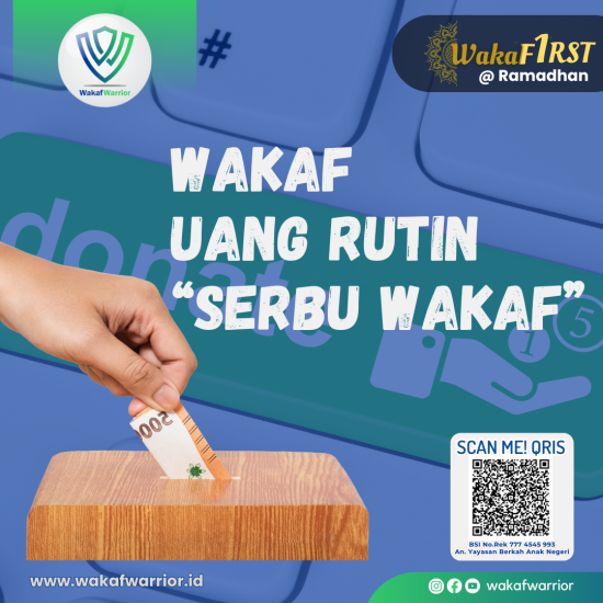 Banner program BERANI WAKAF UNTUK KESEJAHTERAAN