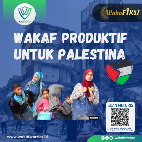 Gambar banner Wakaf Produktif Untuk Palestina