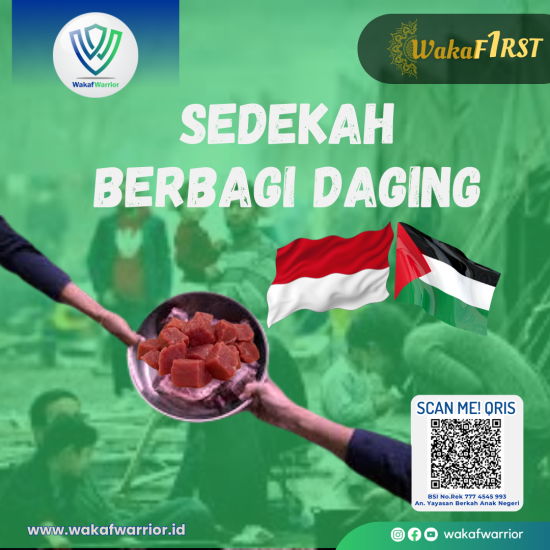 Banner program Sedekah  Berbagi Daging 
