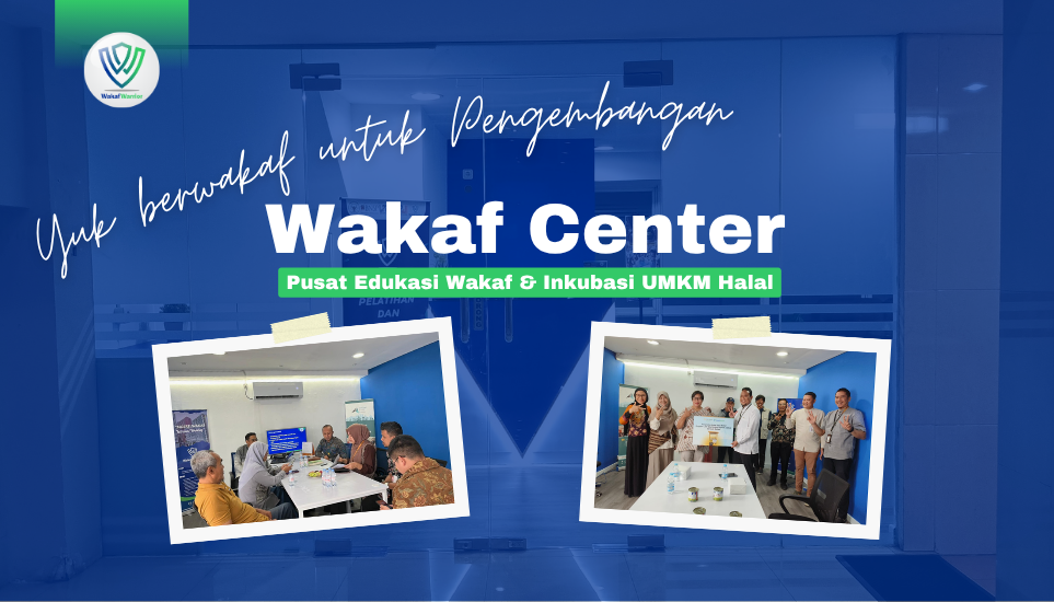 Banner program Bantu Kembangkan Wakaf Center