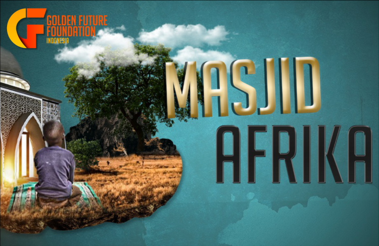 Banner program Bangun 100 Masjid di Afrika
