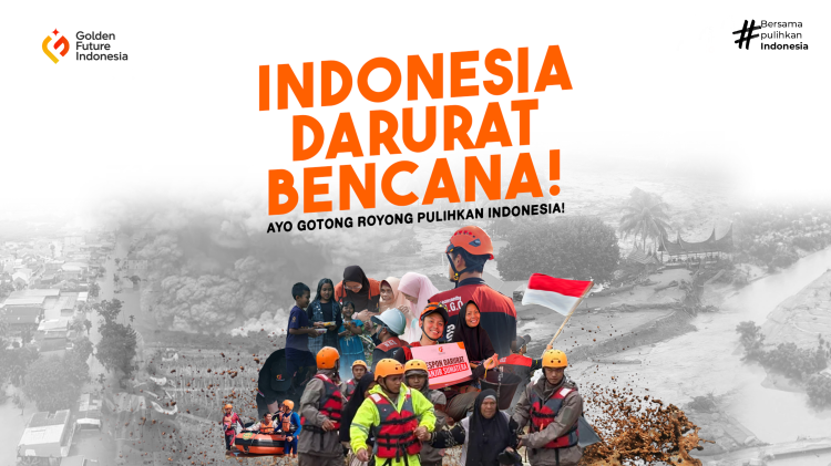 Banner program Golden Future Emergency Response - Tanggap Bencana Indonesia