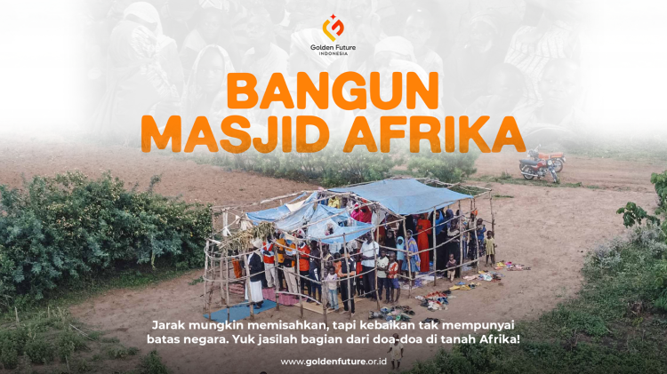 Banner program Bangun 100 Masjid di Afrika