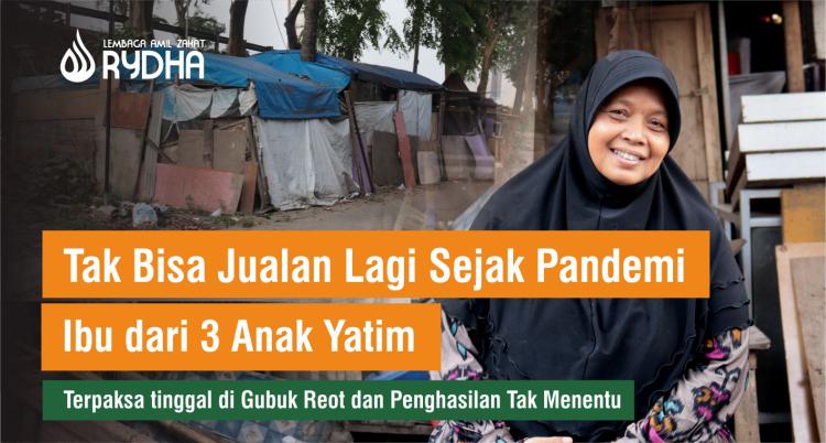 Gambar banner Bantu Bangun Warung Makan Ibu dari 3 Anak Yatim Bertahan Hidup