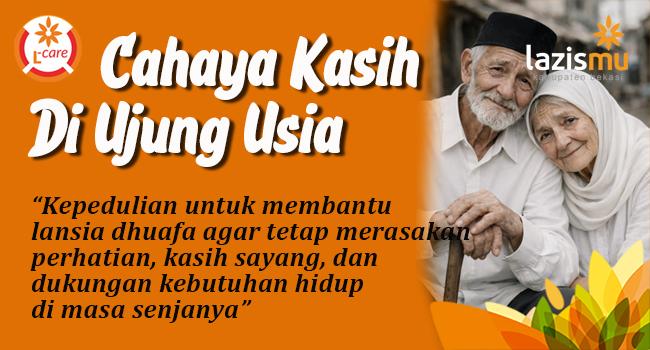 Banner program Cahaya Kasih Di ujung Usia